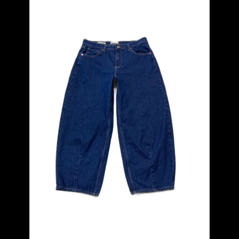 Universal Thread High-Rise Easy Barrel Super Dark Wash Size 12